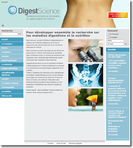 DigestScience - Marketing en ligne - Création : Staminic