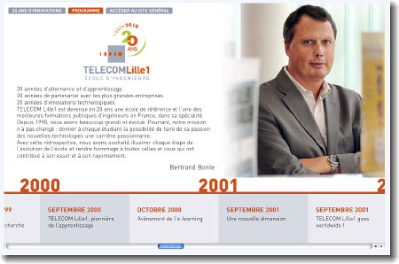 Site web de TELECOM Lille1 / Création et développement : Staminic