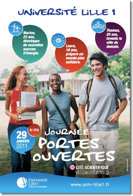 Campagne de communication pour l'Université Lille1