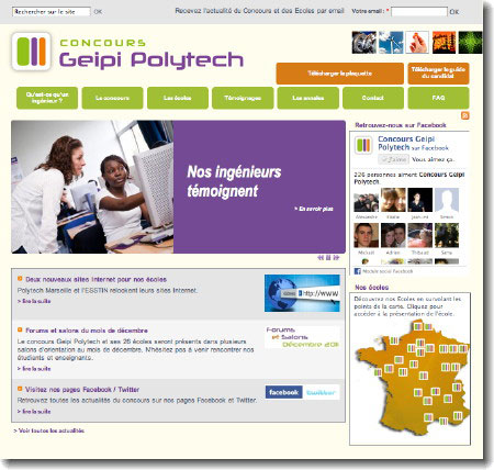 Staminic développe la nouvelle version du web de Geipi-Polytech