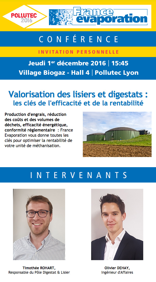 Emailing France Evaporation Pollutec 2016