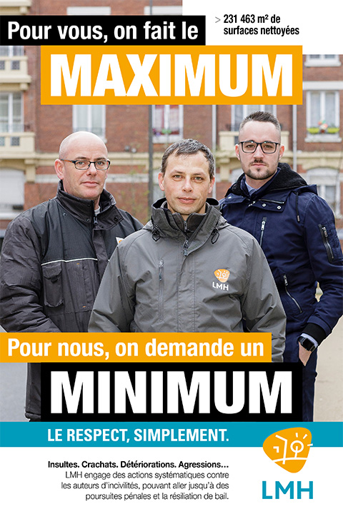 LMH affiche Campagne lutte contre les incivilités