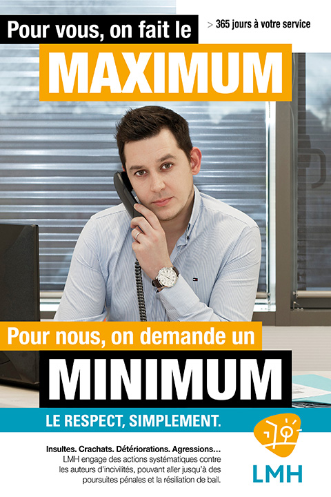 LMH affiche Campagne lutte contre les incivilités