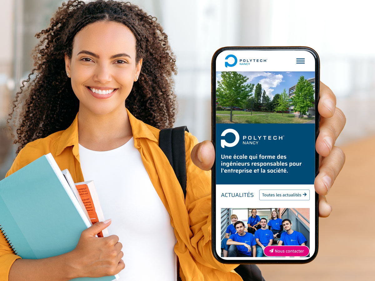 Site web responsive de Polytech Nancy