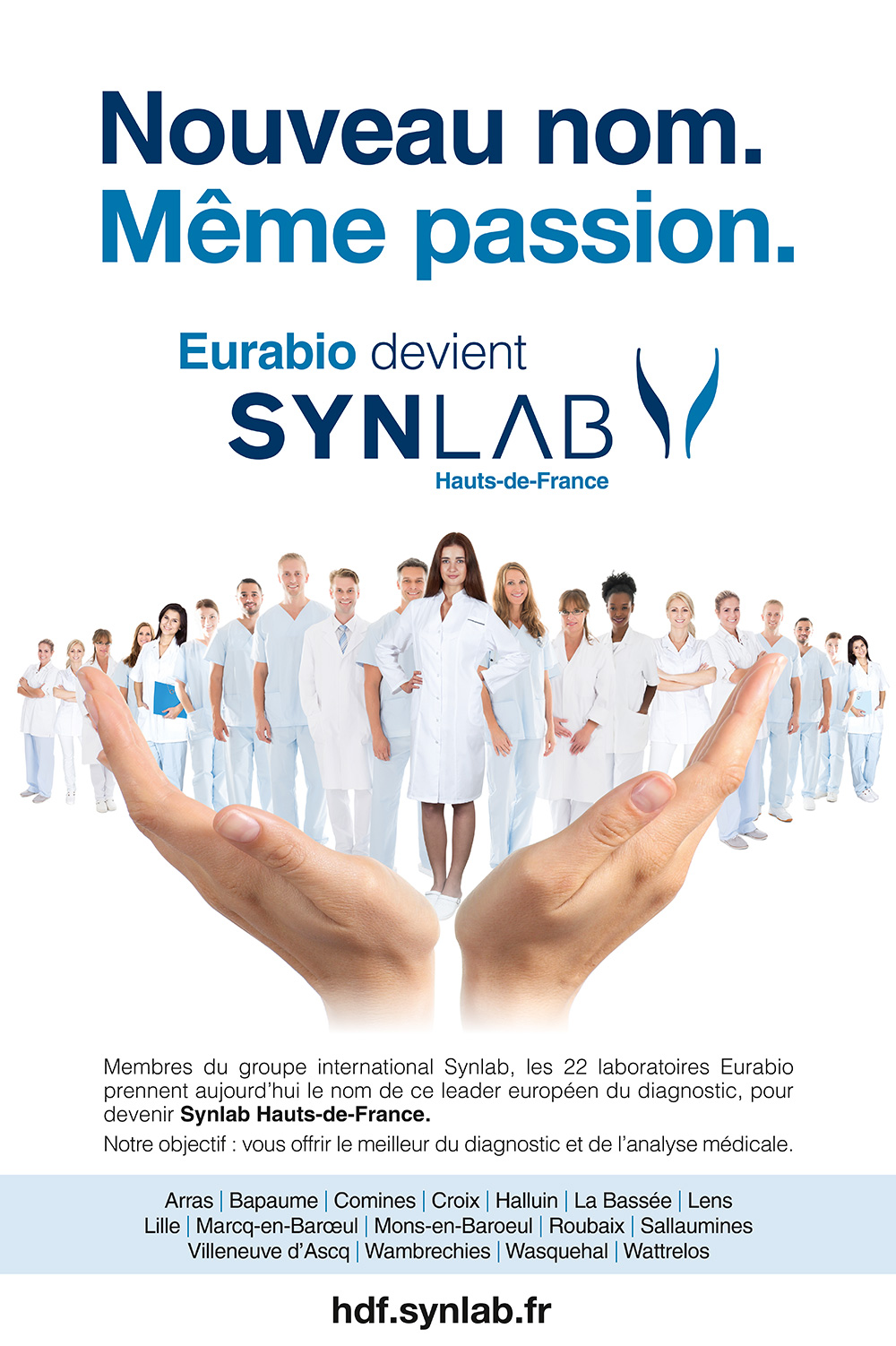 Affichette Eurabio devient Synlab