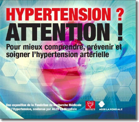Affiche campagne de prévention Fondation de Recherche sur l’Hypertension Artérielle