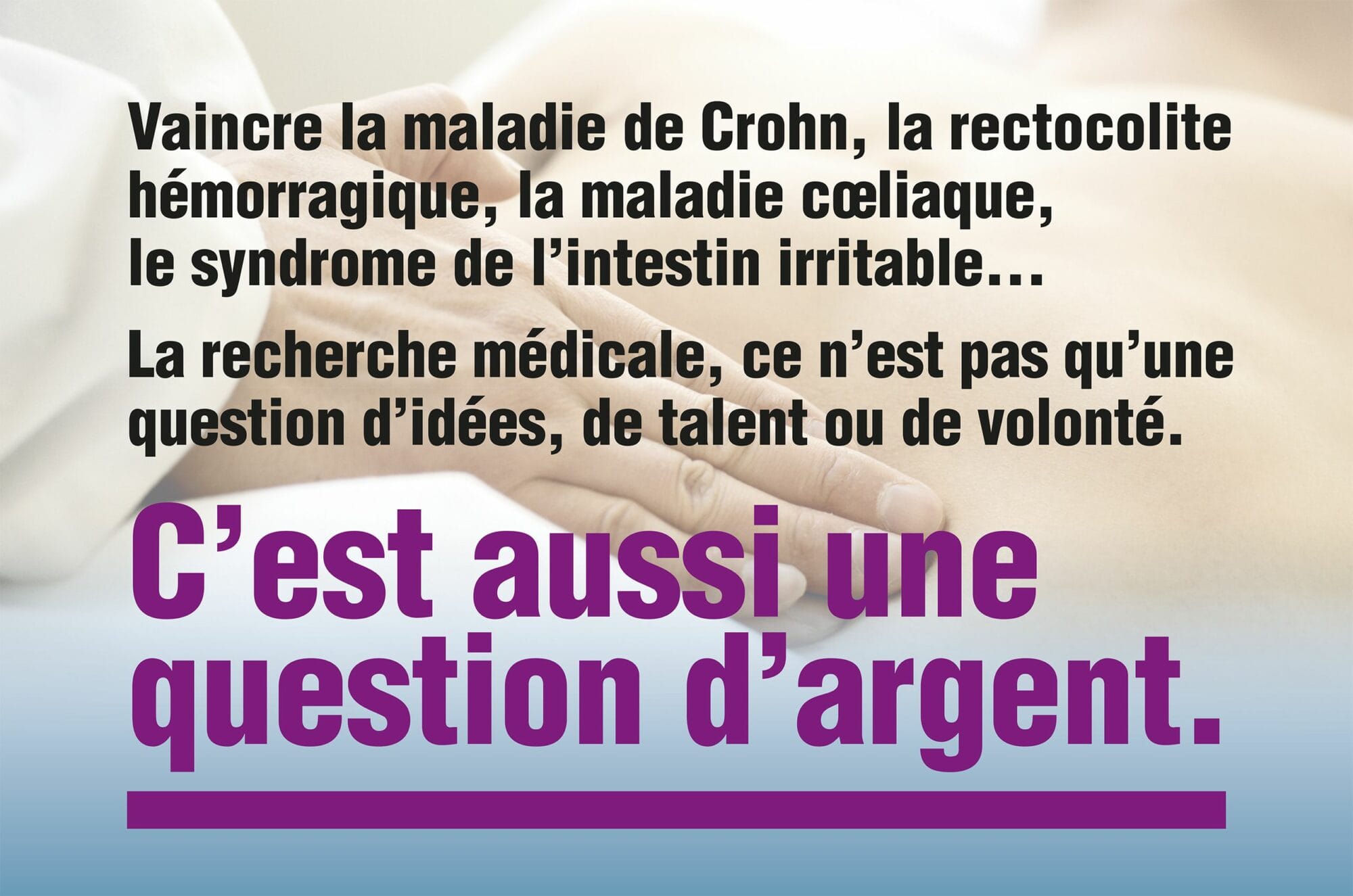 Affiche d'appel aux dons