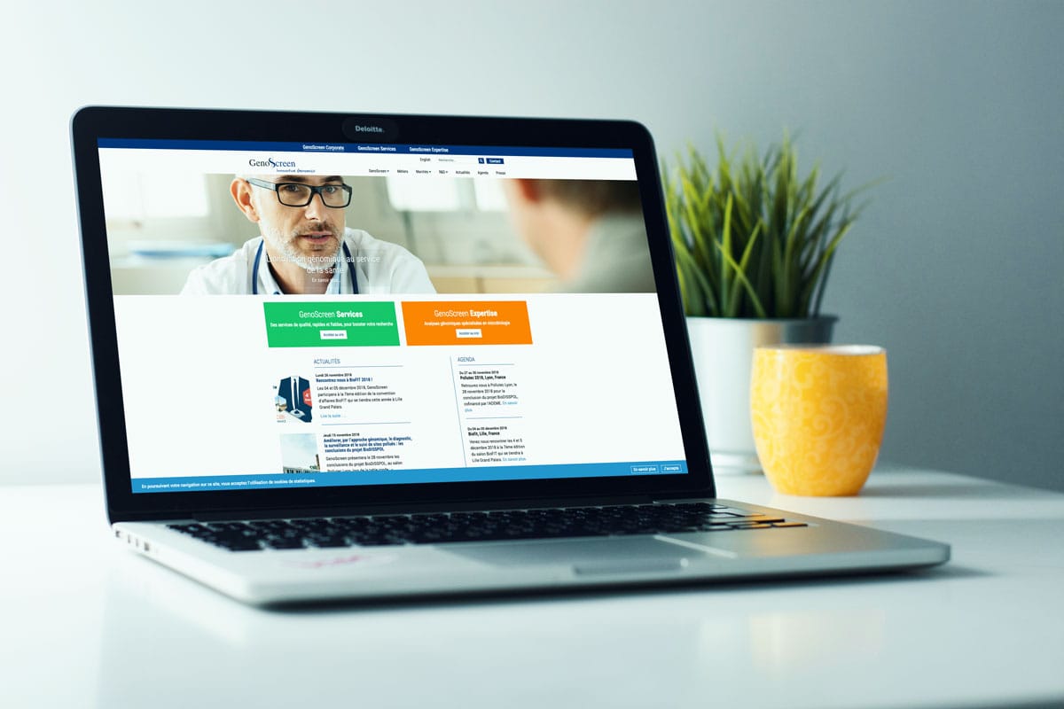 Création site internet Lille startup biotech