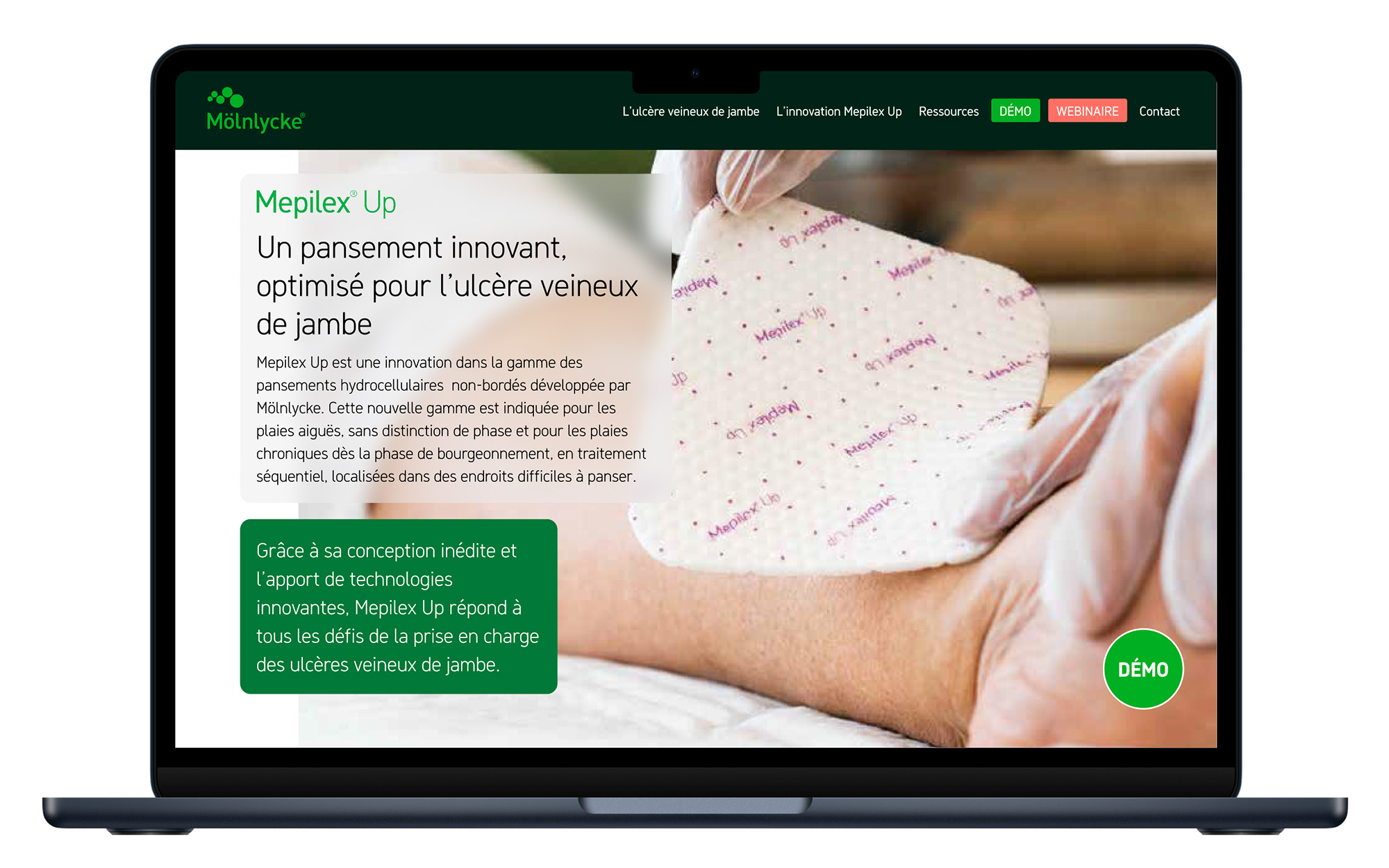 Site web Mölnlycke Mepilex